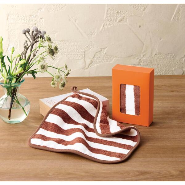 ふんわりストライプ ウォッシュタオル